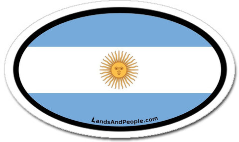 Argentina Flag Car Bumper Sticker Decal