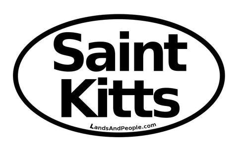 Saint Kitts Car Bumper Sticker Decal