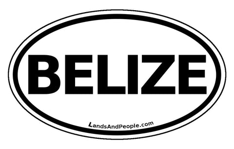 Belize Car Bumper Sticker Decal