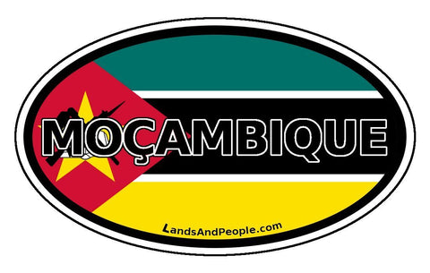 Moçambique Mozambique Flag Sticker