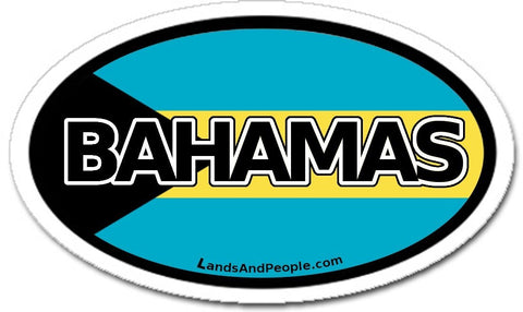 Bahamas Flag Car Sticker
