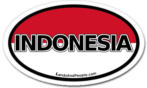 Indonesia Sticker Oval