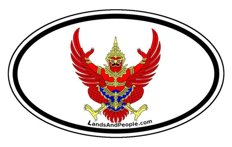 Thailand Garuda Sticker Oval