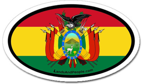 Bolivia Flag Car Bumper Sticker Decal