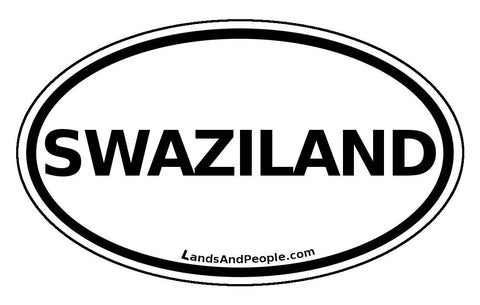 Swaziland Car Bumper Sticker Decal