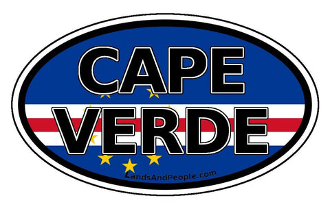 Cape Verde Cabo Verde Sticker Oval