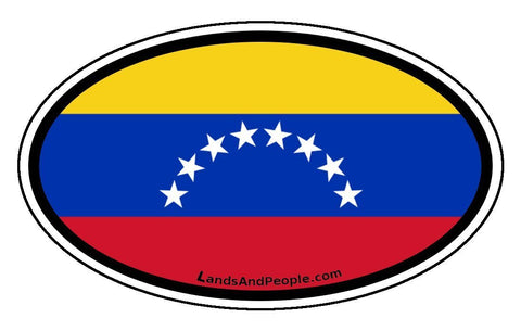 Venezuela Flag Car Bumper Sticker Decal