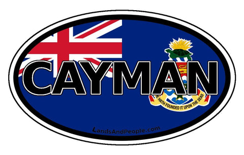 Cayman Islands Car Bumper Sticker Decal
