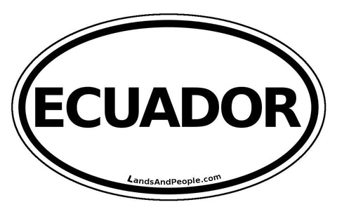 Ecuador Car Bumper Sticker Decal