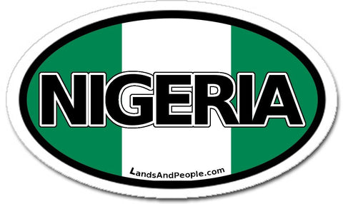 Nigeria Sticker Oval
