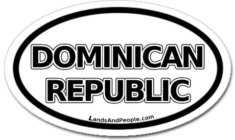 Dominican Republic Car Bumper Sticker Decal