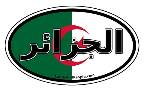 الجزائر‎ Algeria Flag Sticker