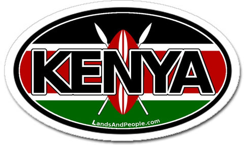 Kenya Car Bumper Sticker Decal