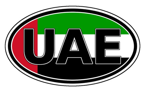 United Arab Emirates Sticker Oval
