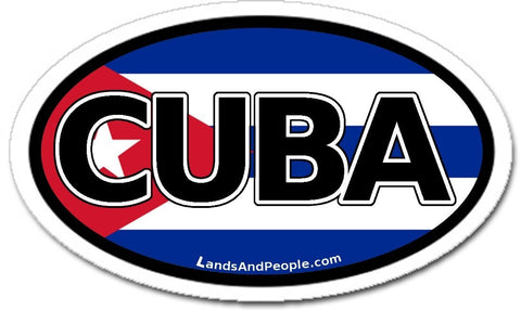 Cuba Flag Car Bumper Sticker Decal