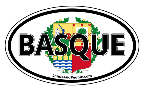 Basque Car Bumper Sticker Oval