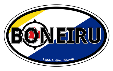Boneiru Bonaire in Papiamentu Car Bumper Sticker Decal