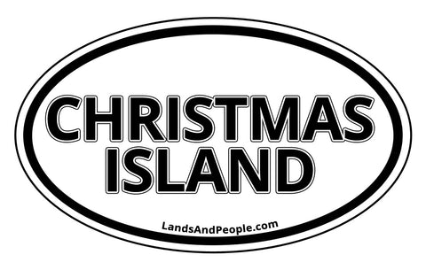 Christmas Island Car Bumper Sticker Decal