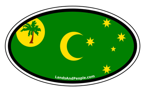 Cocos Keeling Islands Flag Car Bumper Sticker Decal