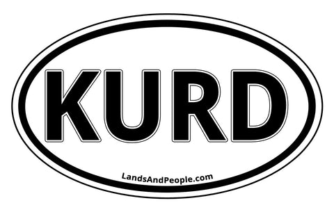 Kurd Kurdistan Sticker Oval