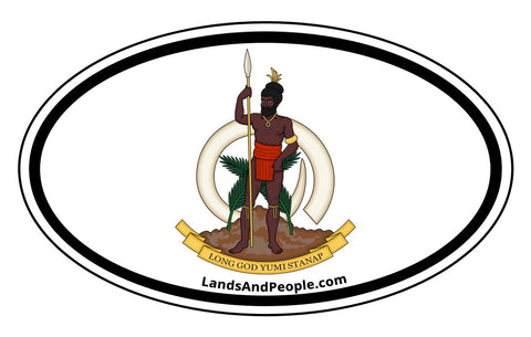 Vanuatu Coat of Arms Car Bumper Sticker