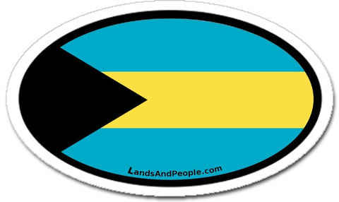 Bahamas Flag Car Sticker Decal