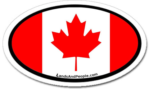 Canada Flag Car Bumper Sticker Decal