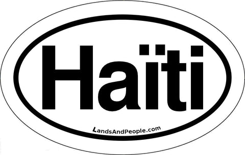 Haïti Haiti in French Car Bumper Sticker Decal