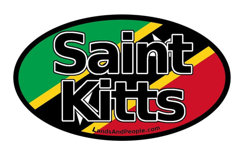 Saint Kitts Car Bumper Sticker Decal