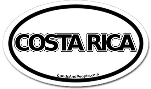 Costa Rica Car Bumper Sticker Decal