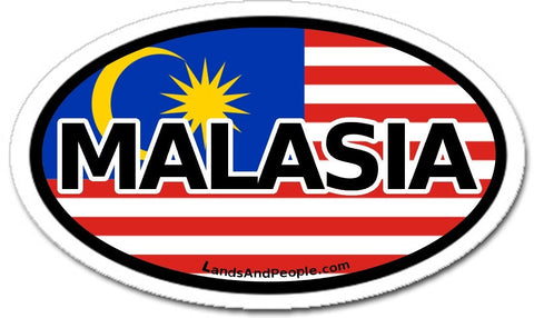 Malaysia Sticker Oval