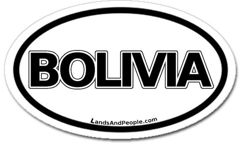 Bolivia Car Bumper Sticker Decal