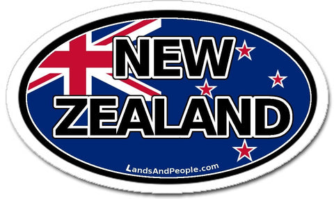 New Zealand Flag Car Bumper Sticker Decal