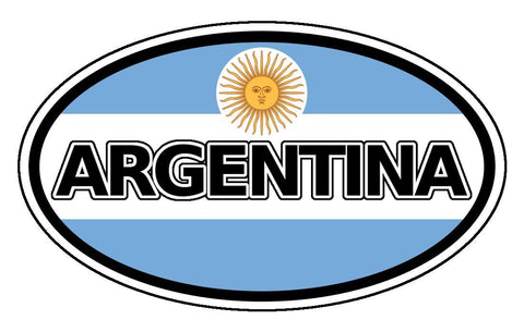 Argentina Flag Car Bumper Sticker Decal