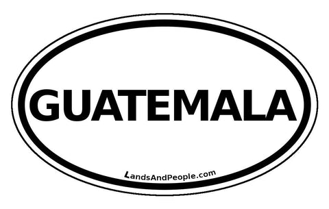 Guatemala Car Bumper Sticker Decal