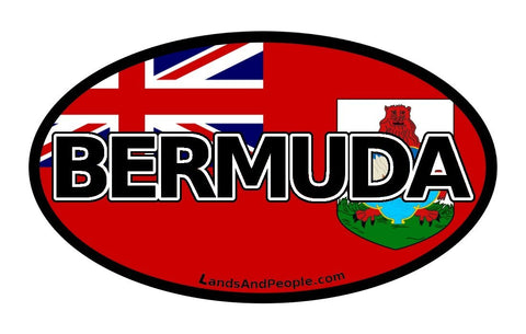 Bermuda Flag Car Bumper Sticker Decal