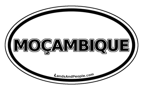 Moçambique Mozambique Sticker Oval