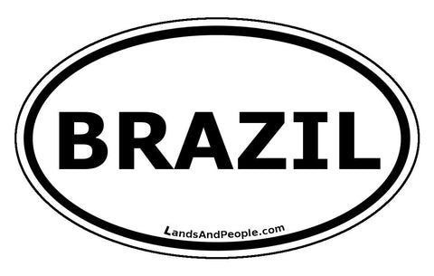 Brazil Car Bumper Sticker Decal