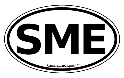 SME Surinam Car Bumper Sticker Decal