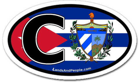 Cuba Flag Car Bumper Sticker Decal