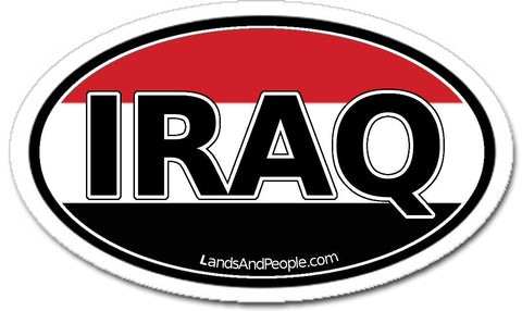 Iraq Sticker Oval