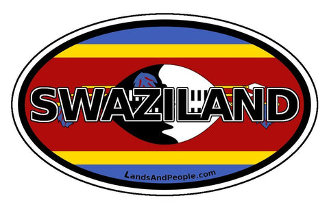 Swaziland Car Bumper Sticker Decal