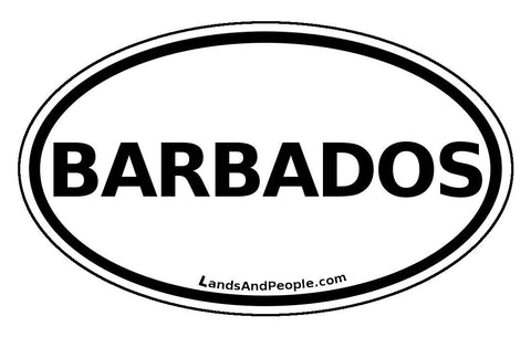 Barbados Car Bumper Sticker Decal