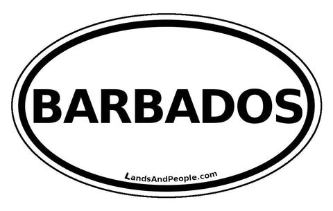 Barbados Car Bumper Sticker Decal