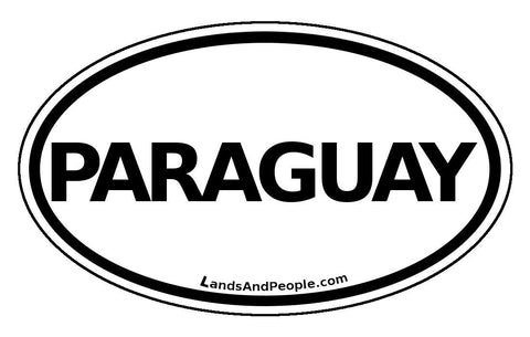 Paraguay Car Bumper Sticker Decal