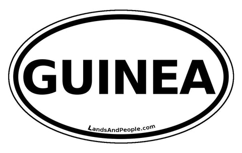 Guinea Sticker Oval