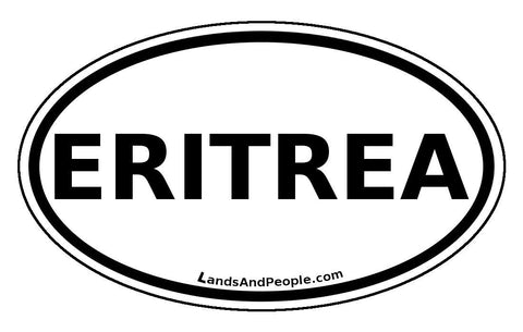 Eritrea Car Bumper Sticker Oval