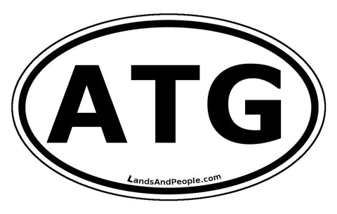 ATG Antigua and Barbuda Car Bumper Sticker Decal