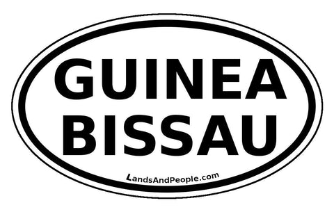 Guinea Bissau Sticker Oval