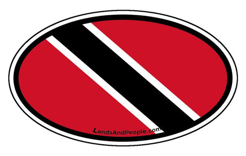 Trinidad and Tobago Flag Car Bumper Sticker